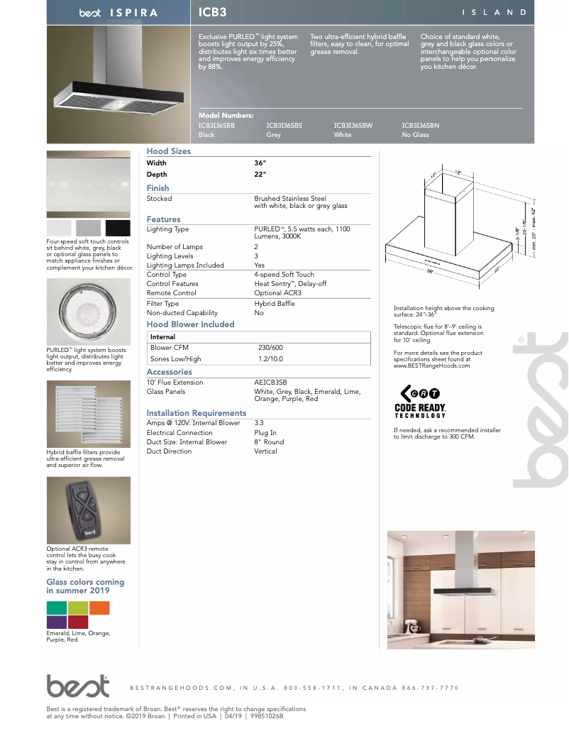 Page n°1 - Manuel utilisateur Best Ispira ICB3I36SBB