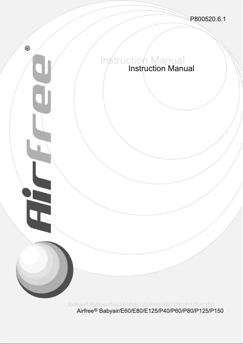 Página 1 del manual Manual de usuario Airfree P80