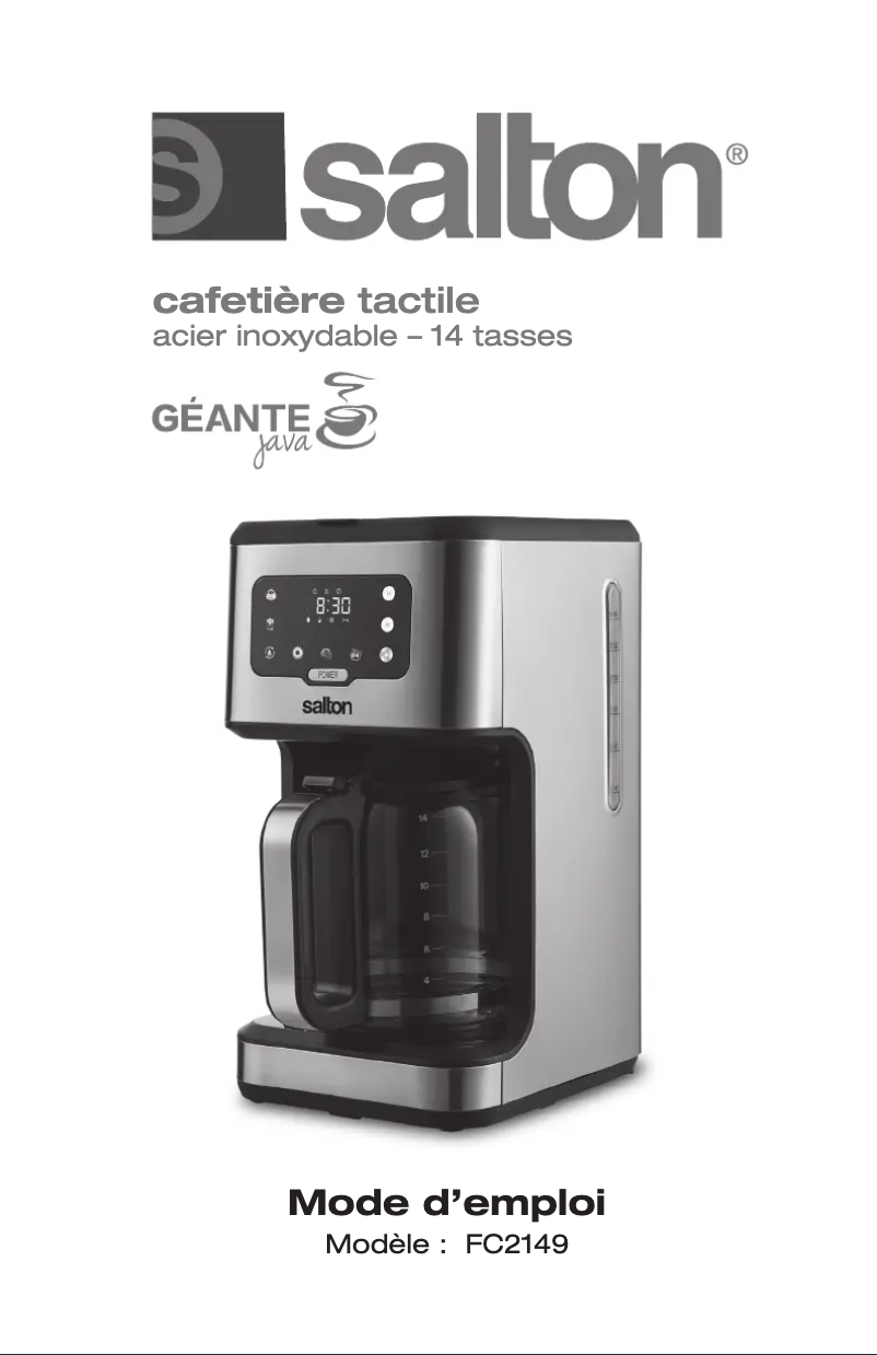 Image de la première page du manuel de l'appareil FC2149