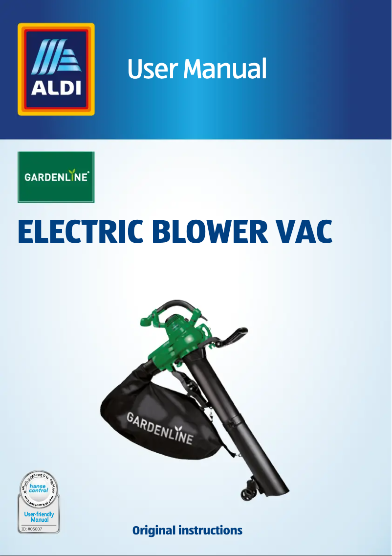 Página 1 del manual Manual de usuario Gardenline GLLS 3002 UK
