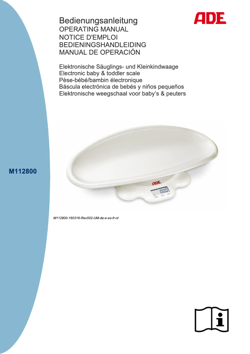 Page n°1 - Manuel utilisateur ADE M112800