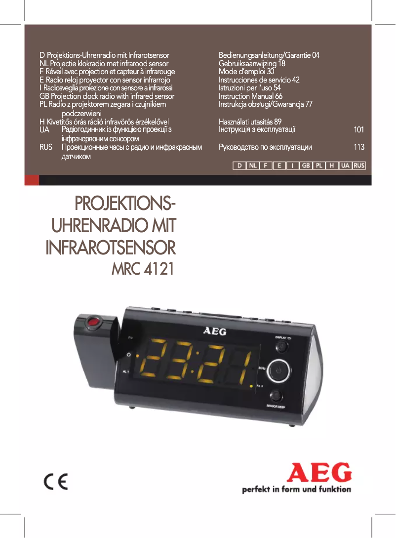 Image de la première page du manuel de l'appareil MRC 4121 P