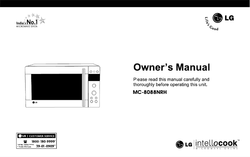 Image de la première page du manuel de l'appareil MC-8088NRH