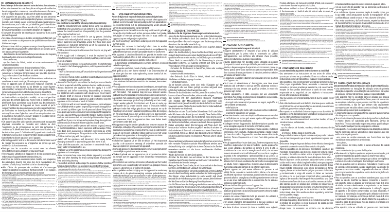 Page 1 de la notice Instructions / montage Tefal Quick Mix HT3101