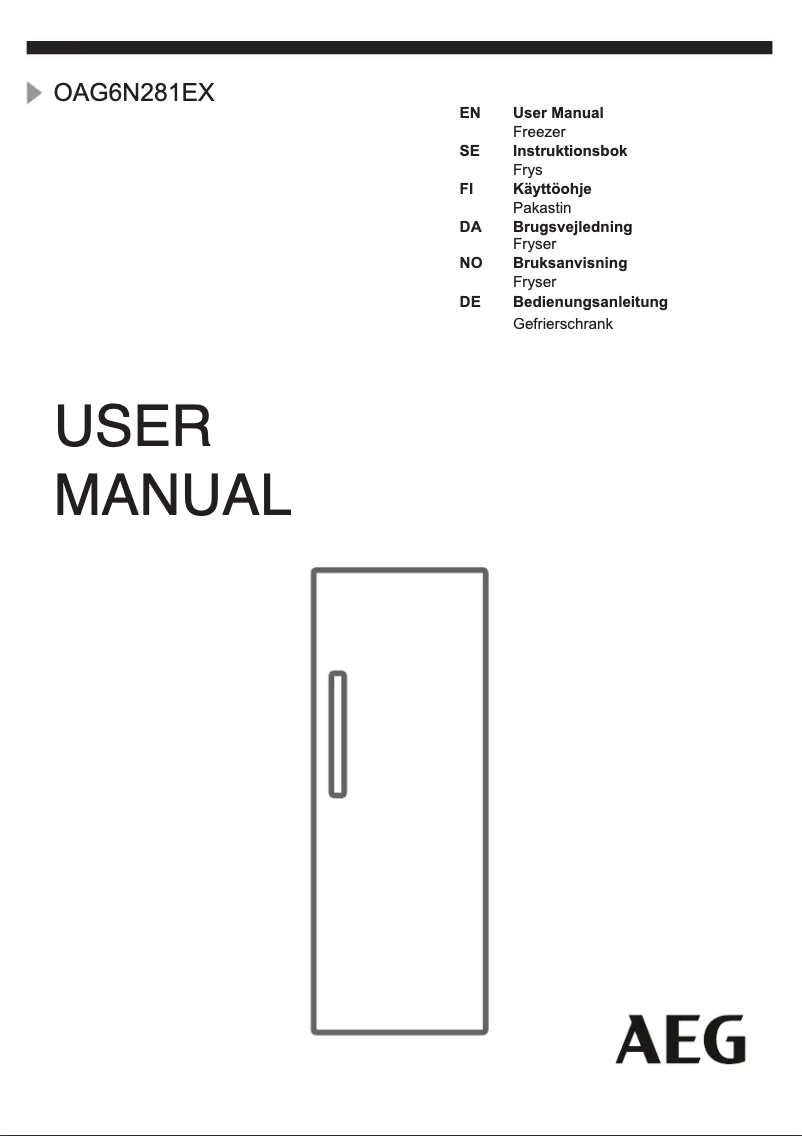 Page n°1 - Manuel utilisateur AEG OAG6N281EX