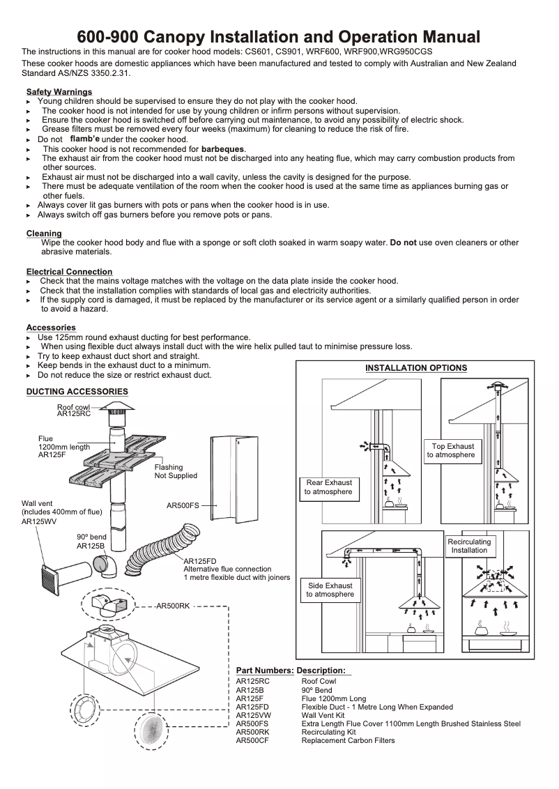 Page 1 de la notice Manuel utilisateur Westinghouse WRF900UW
