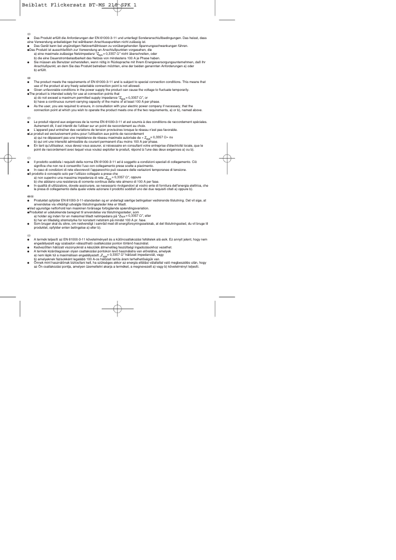 Page 1 de la notice Manuel utilisateur Einhell BT-MS 210