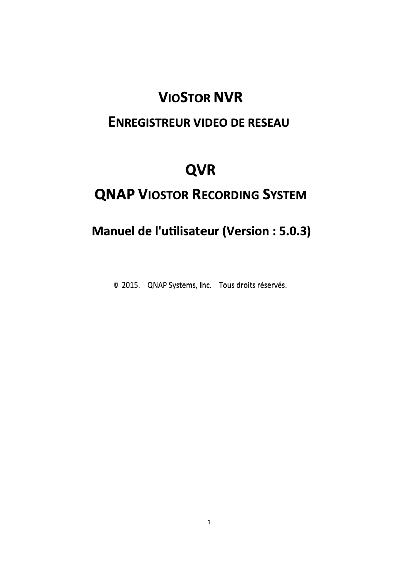 Página 1 del manual Manual de usuario QNAP VS-4016U-RP Pro