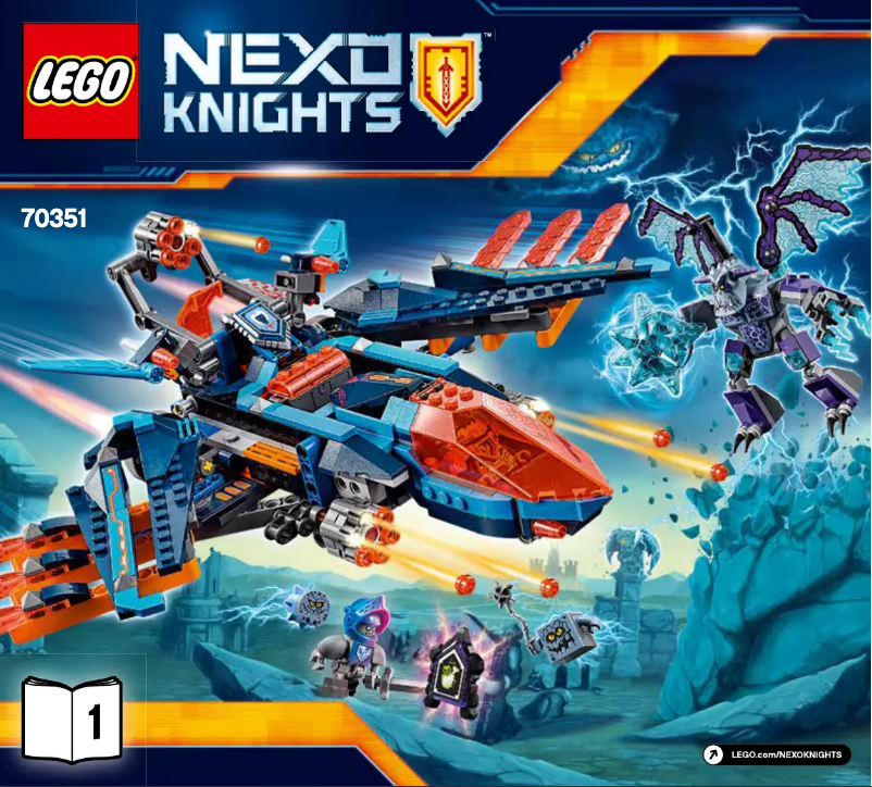 Page 1 de la notice Manuel utilisateur Lego Nexo Knights 70351