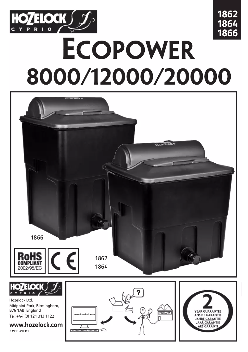 Image de la première page du manuel de l'appareil 1864