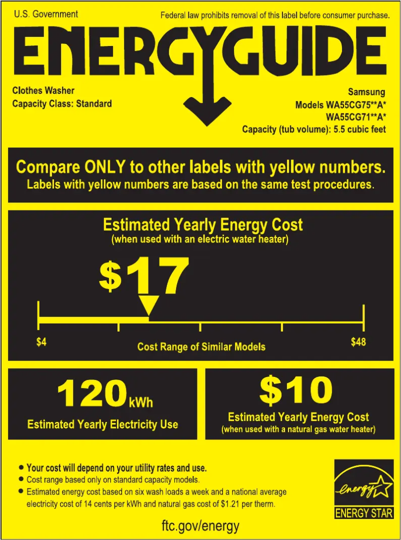 Image de la première page du manuel de l'appareil WA55CG7500AE