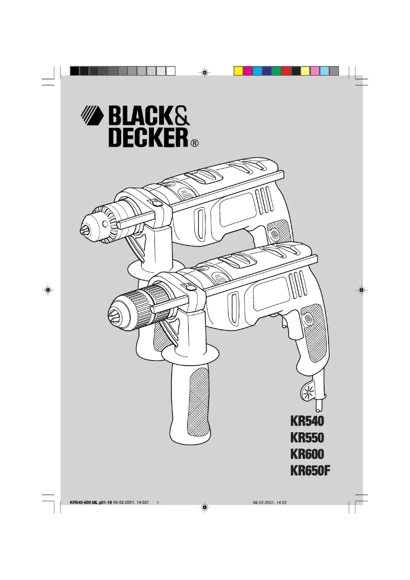 Page n°1 - Manuel utilisateur Black & Decker KR540