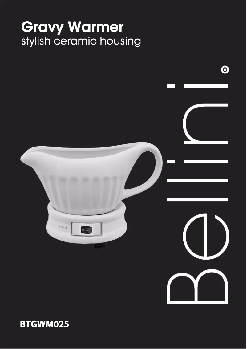 Page 1 de la notice Manuel utilisateur Bellini BTGWM025