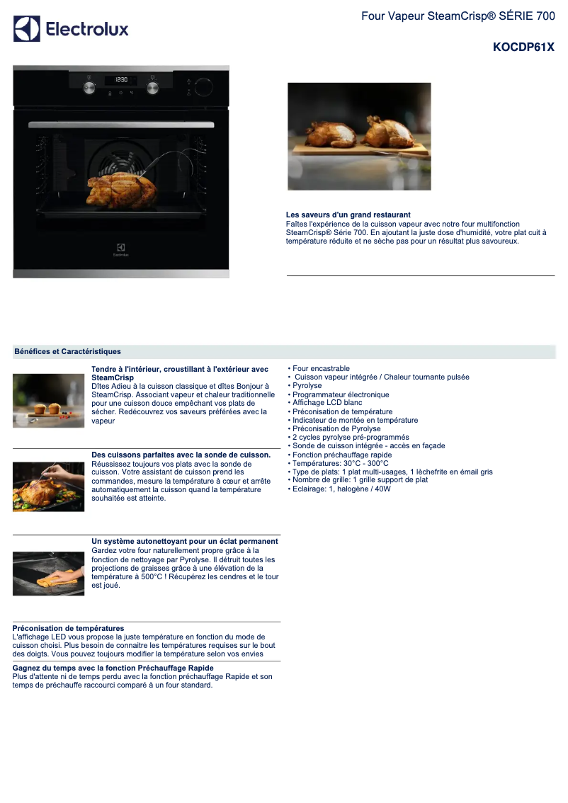 Image de la première page du manuel de l'appareil KOCDP61X