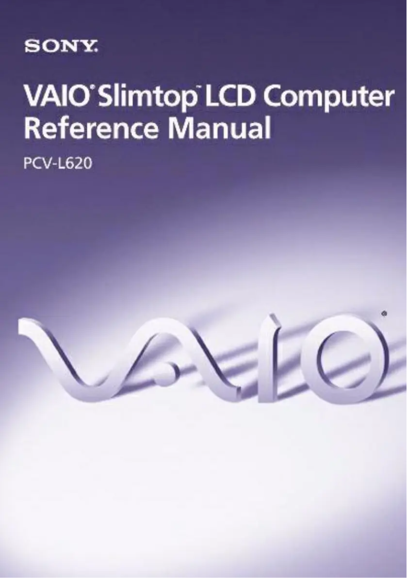 Page n°1 - Manuel utilisateur Sony Vaio PCV-L620