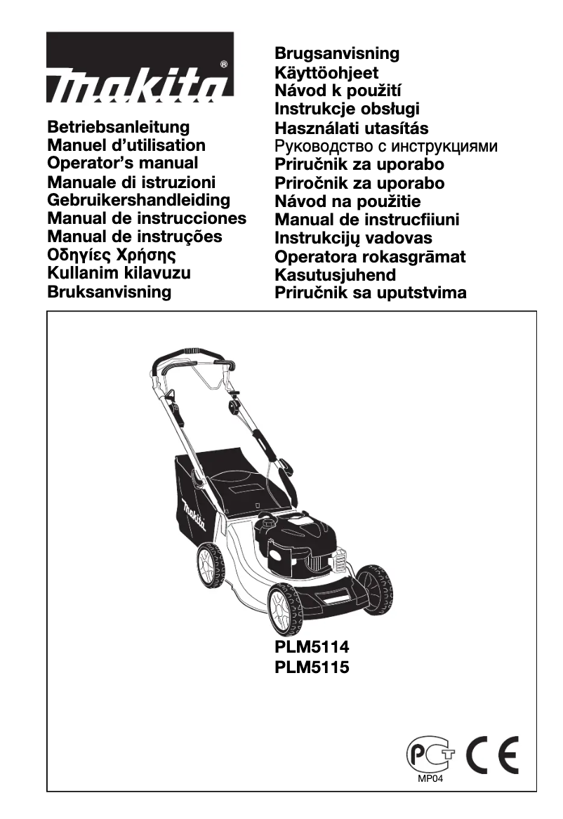 Page n°1 - Manuel utilisateur Makita PLM5114