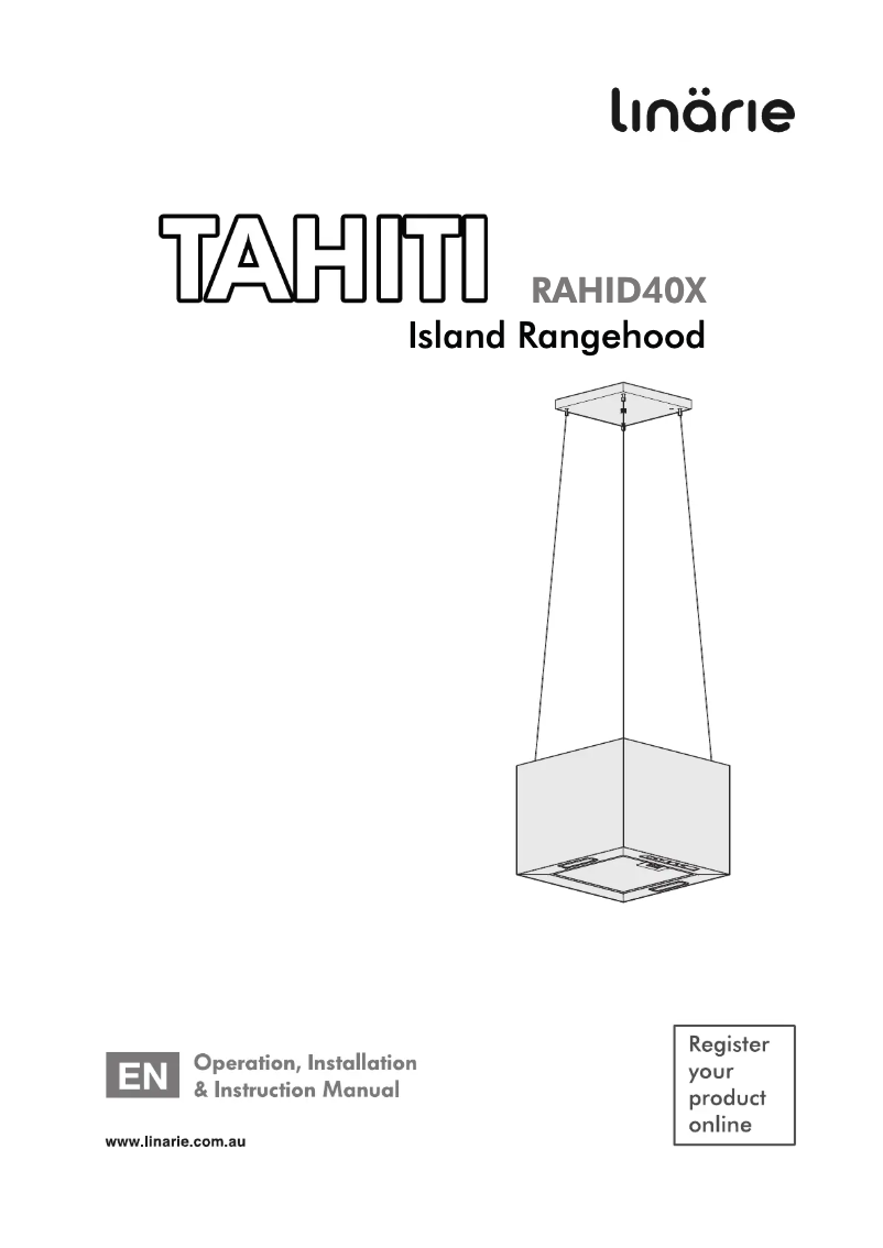 Página 1 del manual Manual de usuario Linarie Tahiti RAHID40X