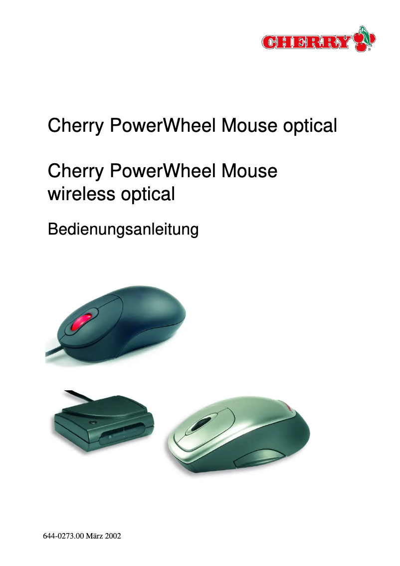 Page 1 de la notice Manuel utilisateur Cherry M-5003