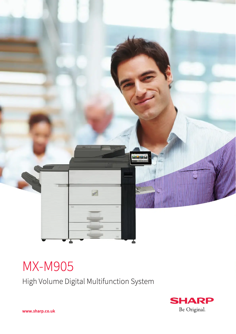 Image de la première page du manuel de l'appareil MX-M905