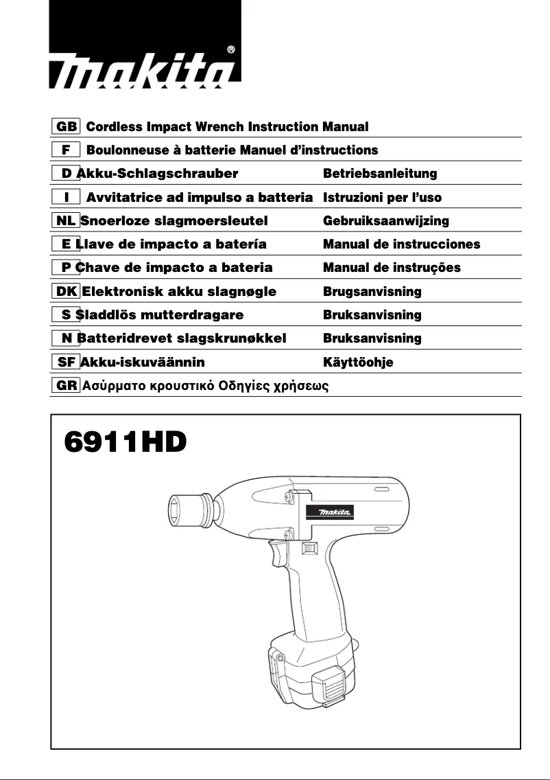 Page n°1 - Manuel utilisateur Makita 6911HDWB