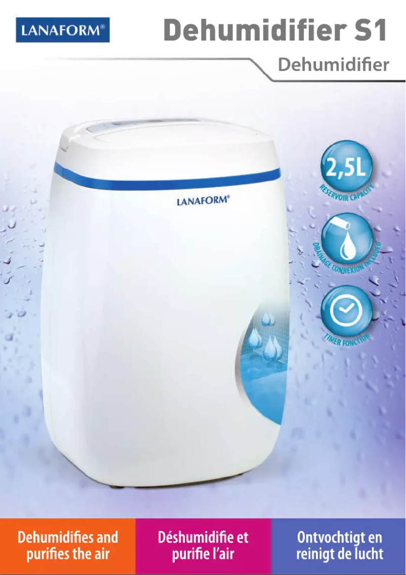 Page 1 de la notice Manuel utilisateur Lanaform S1 LA120502