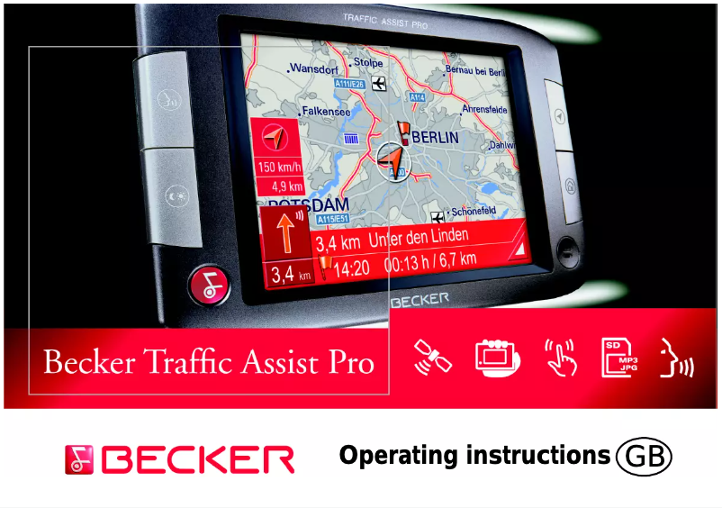 Page 1 de la notice Manuel utilisateur Becker 7916 TM