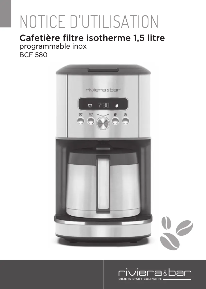 Image de la première page du manuel de l'appareil BCF580
