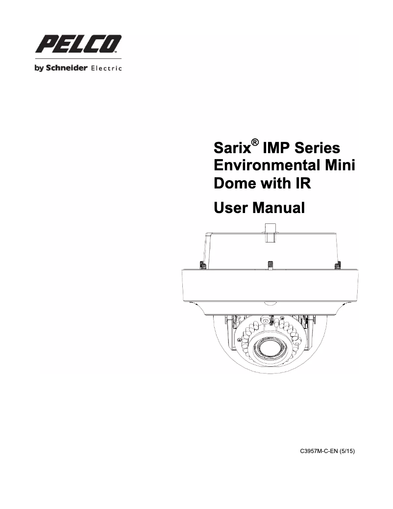 Page 1 de la notice Manuel utilisateur Pelco Sarix Professional IMP219-1ERP