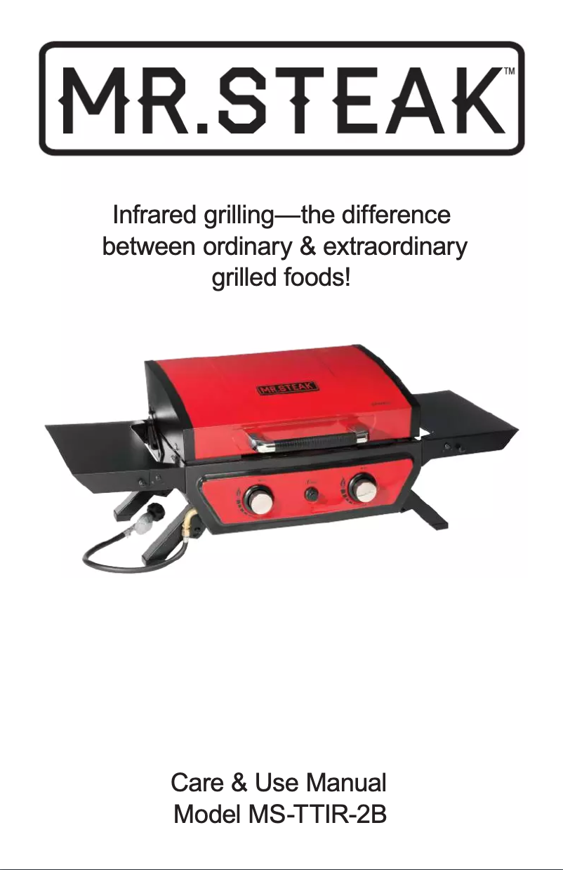 Page 1 de la notice Manuel utilisateur Mr. Steak MS-TTIR-2B