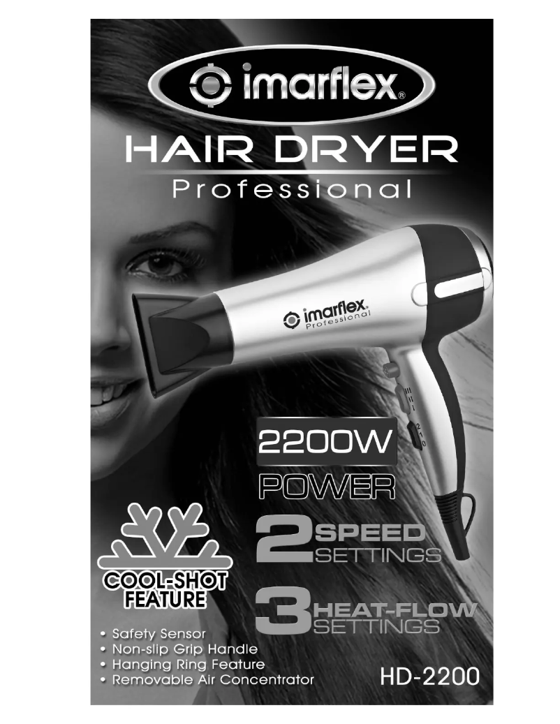 Page 1 de la notice Manuel utilisateur Imarflex HD-2200