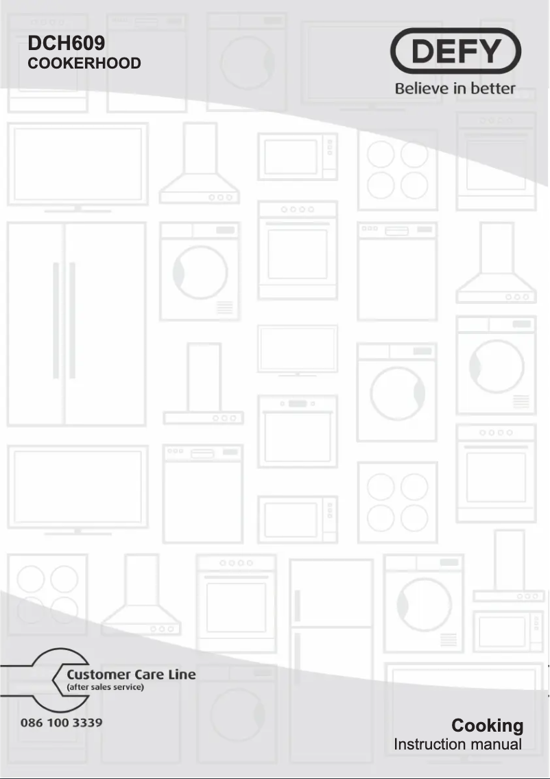 Page 1 de la notice Manuel utilisateur Defy DCH609