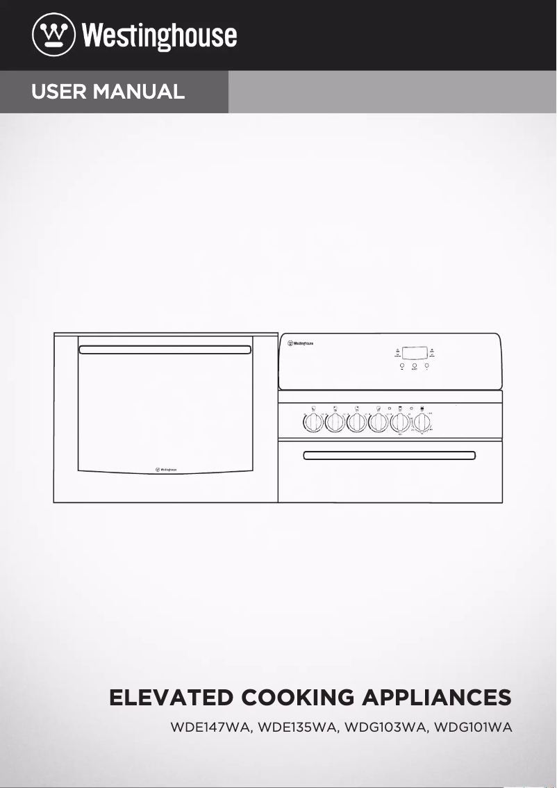 Page 1 de la notice Manuel utilisateur Westinghouse WDG103WA