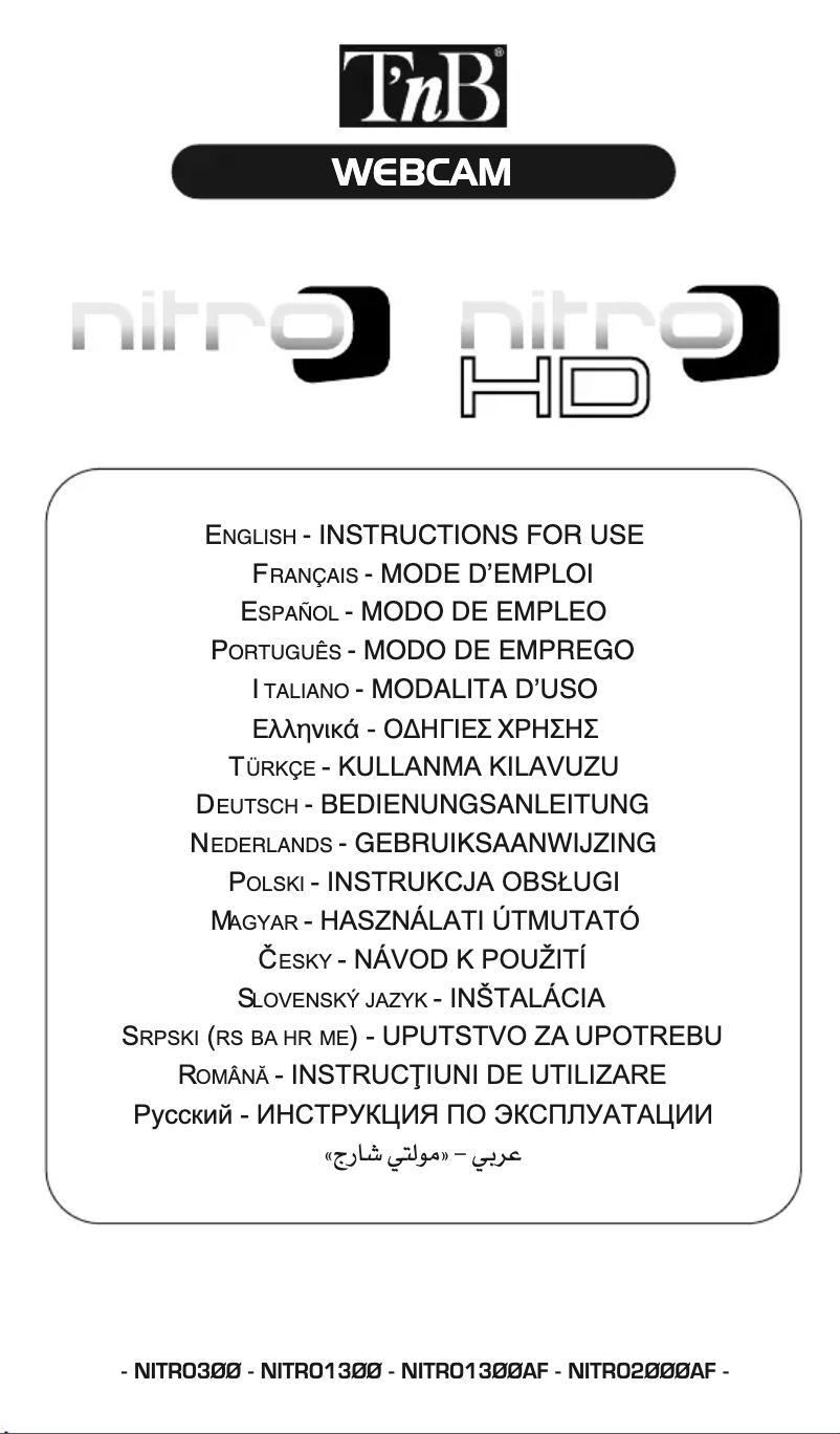 Page 1 de la notice Manuel utilisateur T'nB NITRO300