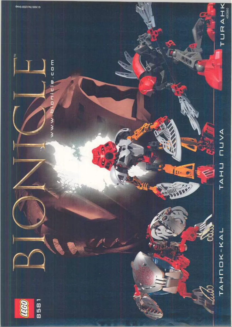 Page 1 de la notice Manuel utilisateur Lego Bionicle 8581