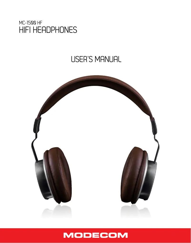 Image de la première page du manuel de l'appareil MC-1500HF