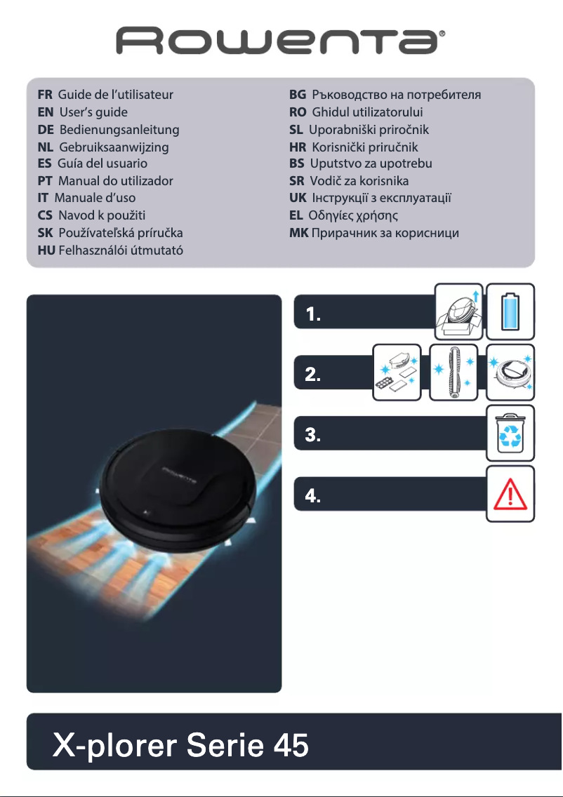 Page n°1 - Manuel utilisateur Rowenta X-Plorer Serie 45 Aqua RR8275