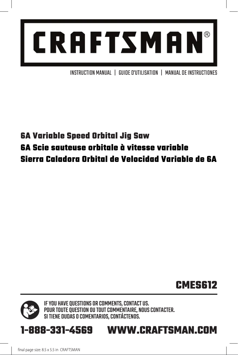 Image de la première page du manuel de l'appareil CMES612
