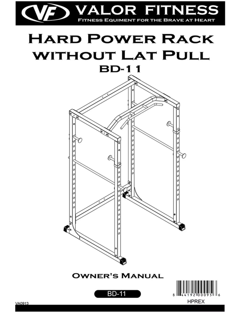 Page 1 de la notice Manuel utilisateur Valor Fitness BD-11