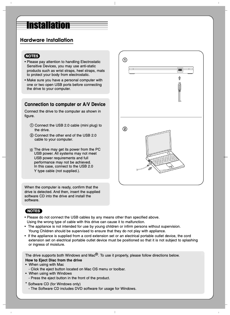 Page n°1 - Manuel utilisateur LG AP70NS50