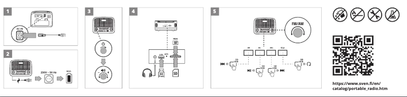 Página 1 del manual Manual de usuario Sven SRP-555