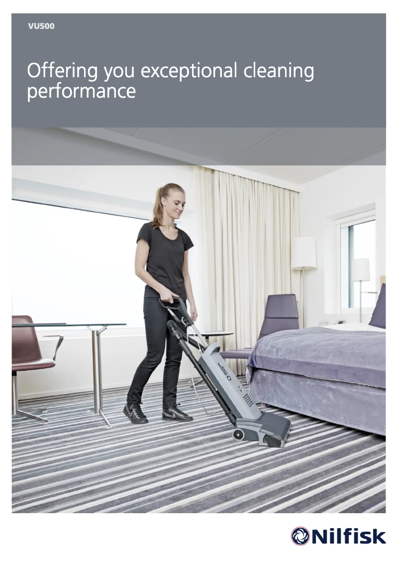 Página 1 del manual Folleto Nilfisk VU500