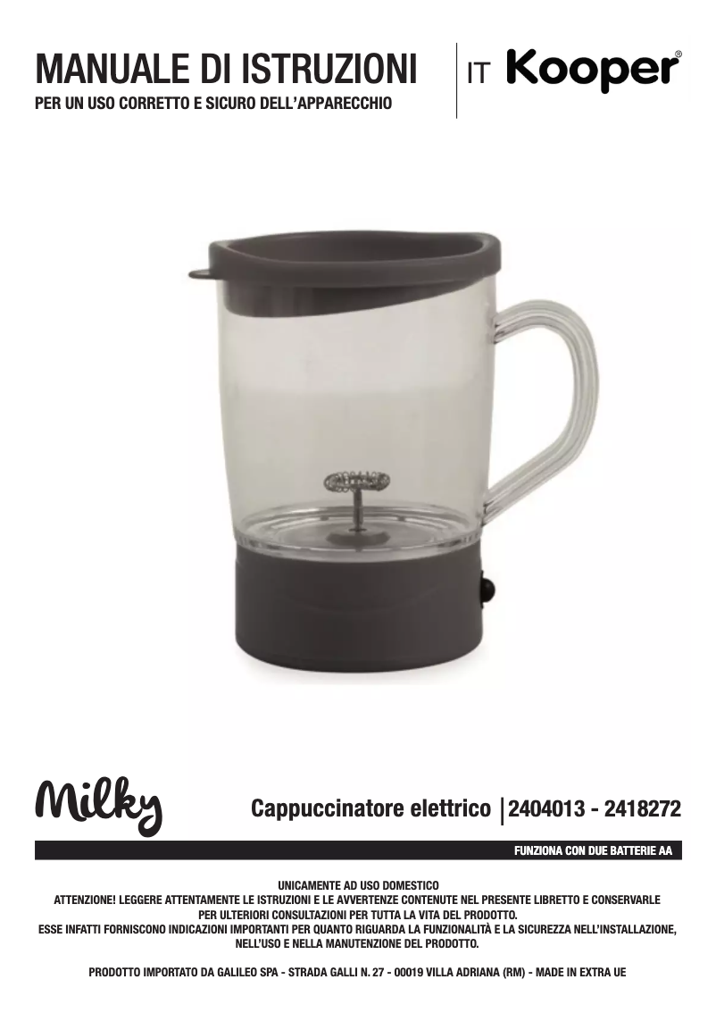 Página 1 del manual Manual de usuario Kooper 2404013