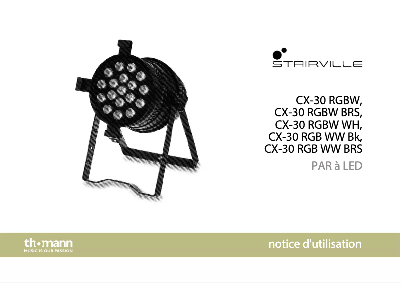 Página 1 del manual Manual de usuario Stairville CX-30