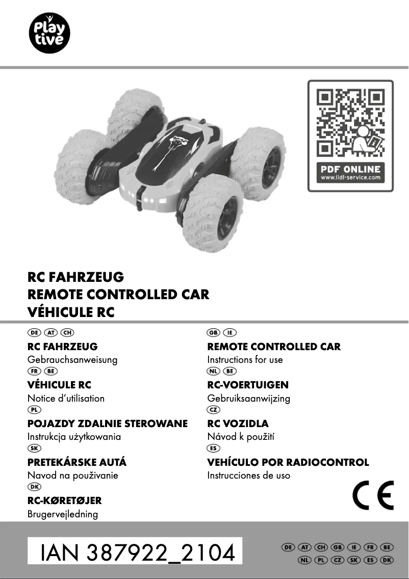 Page 1 de la notice Manuel utilisateur Playtive IAN 387922