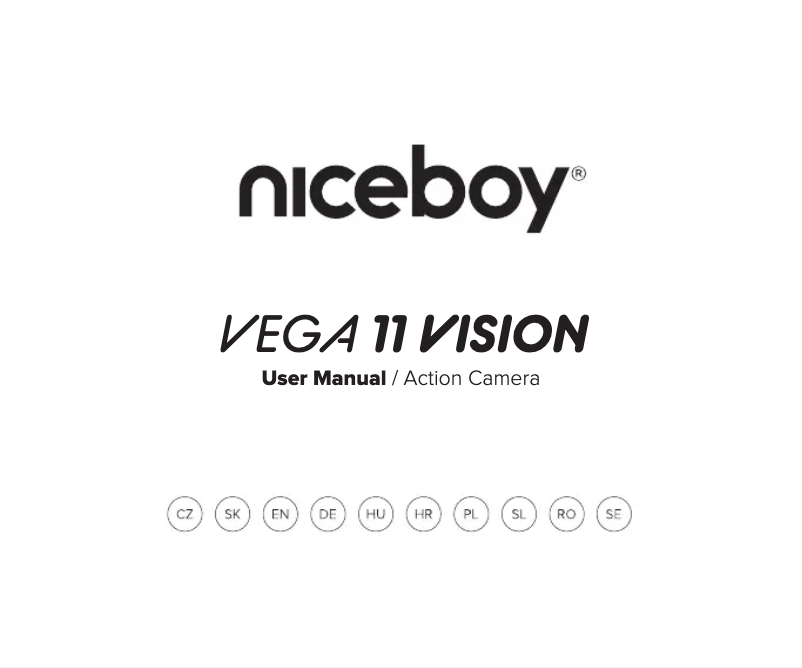 Page 1 de la notice Manuel utilisateur Niceboy VEGA 11 Vision