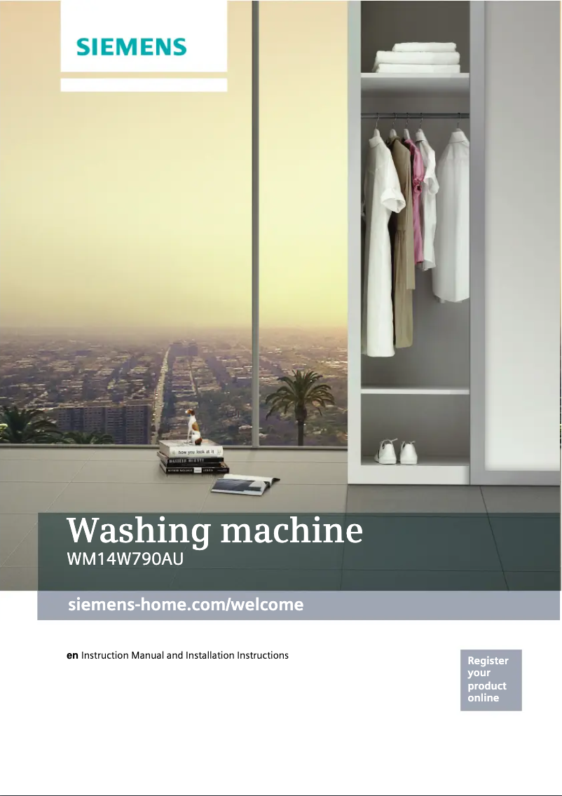 Image de la première page du manuel de l'appareil iQ800 WM14W790AU