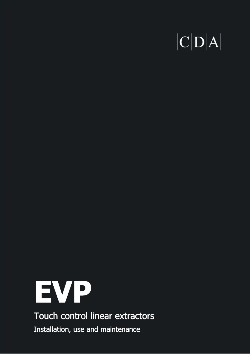 Image de la première page du manuel de l'appareil EVP92SS