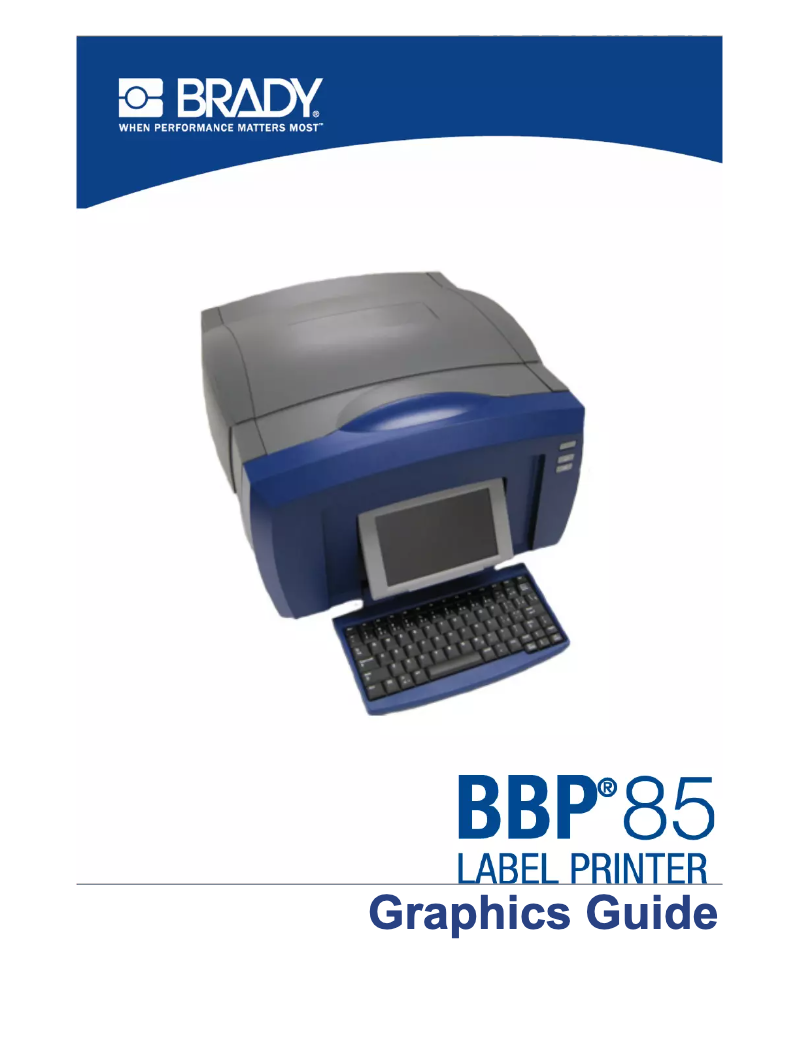 Page n°1 - Manuel utilisateur Brady People BBP85