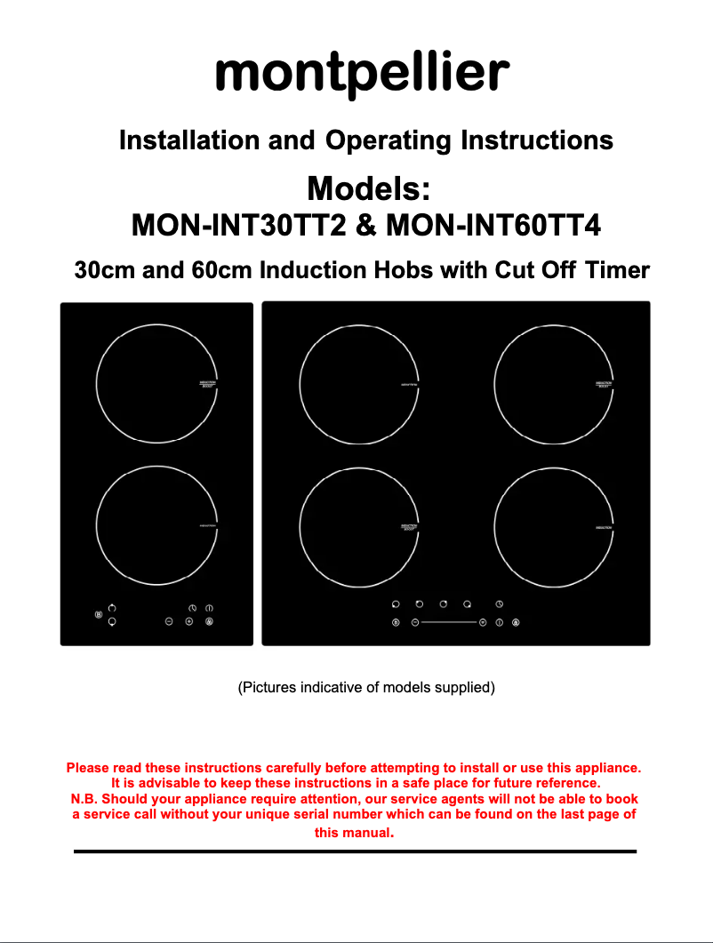 Page n°1 - Manuel utilisateur Montpellier INT30TT2