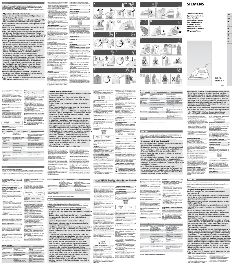 Image de la première page du manuel de l'appareil slider S7